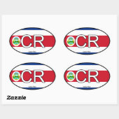 Costa Rica Euro Sticker (Vel)