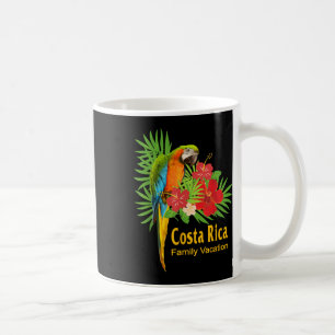 Costa Rica Familie Vakantie Papegaai Bloemen Tropi Koffiemok