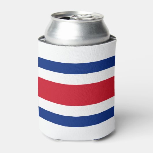 Costa Rica Flag Blikjeskoeler (Blikje Voorkant)