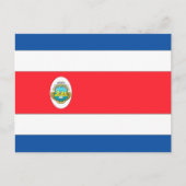 Costa Rica Flag Briefkaart (Voorkant)