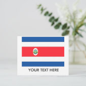 Costa Rica Flag Briefkaart (Staand voorkant)