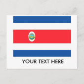 Costa Rica Flag Briefkaart (Voorkant)