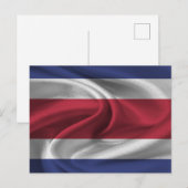 Costa Rica Flag Briefkaart (Voorkant / Achterkant)