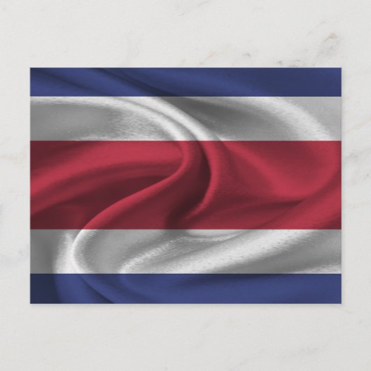 Costa Rica Flag Briefkaart (Voorkant)