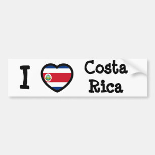 Costa Rica Flag Bumpersticker