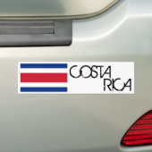 Costa Rica Flag Bumpersticker (Op auto)
