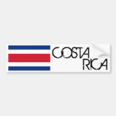 Costa Rica Flag Bumpersticker (Voorkant)