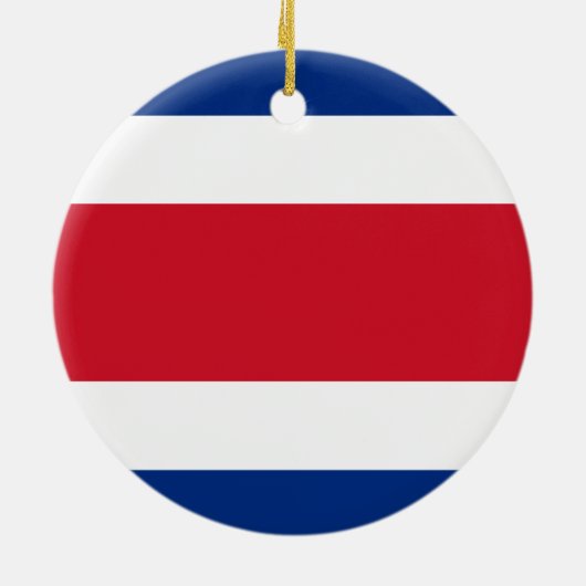 Costa Rica flag Ceramic Ornament (Achterkant)