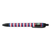 Costa Rica Flag Cute Patriotic Zwarte Inkt Pen (Bodem)