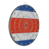 Costa Rica Flag Dartbord (Voorkant Links)