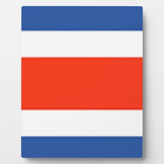 Costa Rica Flag Fotoplaat (Voorkant)