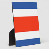 Costa Rica Flag Fotoplaat (Zijkant)