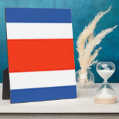 Costa Rica Flag Fotoplaat (Zijkant)
