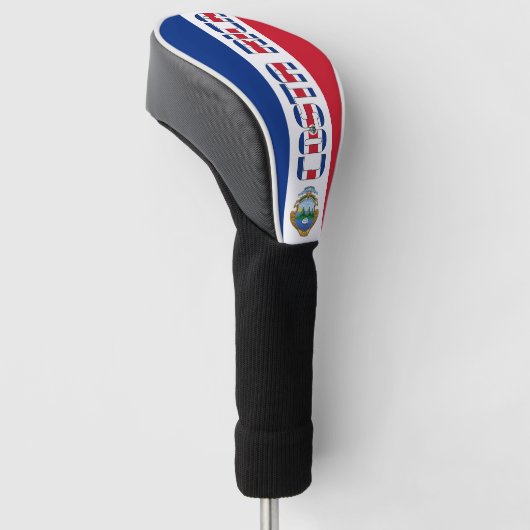 Costa Rica Flag Gorheerlijk Patriotic Golfheadcover (Schuin)