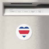 Costa Rica Flag Heart Magneet (Insitu (Vaatwasser))