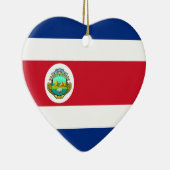 Costa Rica Flag Heart Ornament (Rechts)