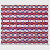Costa Rica Flag Honeycomb Wrapping Paper Cadeaupapier (Vlak)