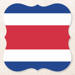 Costa Rica Flag Kartonnen Onderzetters