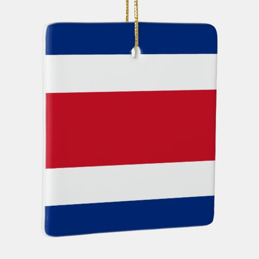 Costa Rica Flag Keramisch Ornament (Rechts)