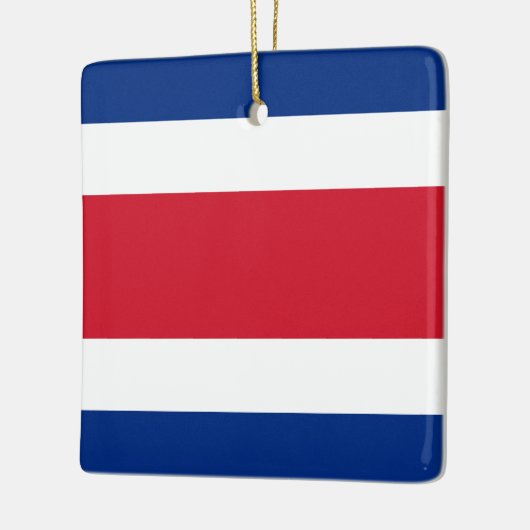 Costa Rica Flag Keramisch Ornament (Links)