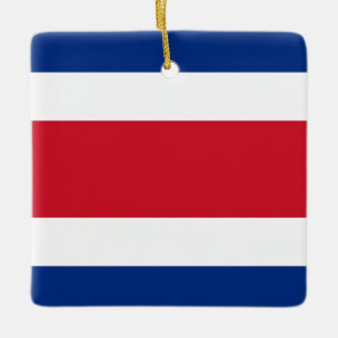 Costa Rica Flag Keramisch Ornament