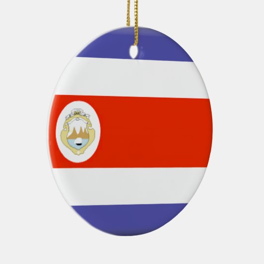 Costa Rica Flag Keramisch Ornament (Rechts)