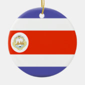 Costa Rica Flag Keramisch Ornament (Voorkant)