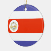 Costa Rica Flag Keramisch Ornament (Links)