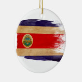 Costa Rica Flag Keramisch Ornament (Rechts)