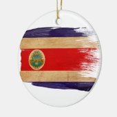 Costa Rica Flag Keramisch Ornament (Links)