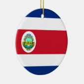 Costa Rica Flag Keramisch Ornament (Rechts)