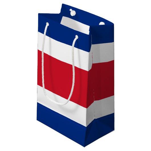 Costa Rica Flag Klein Cadeauzakje (Voorkant Gekanteld)