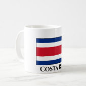 Costa Rica Flag Koffiemok (Voorkant links)