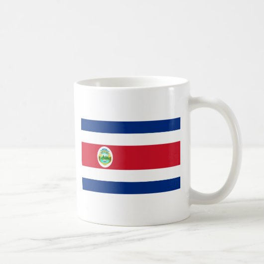 Costa Rica Flag Koffiemok (Rechts)