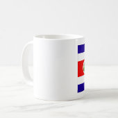 Costa Rica Flag Koffiemok (Voorkant links)
