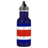 Costa Rica Flag Liberty Bottle Waterfles (Rechts)