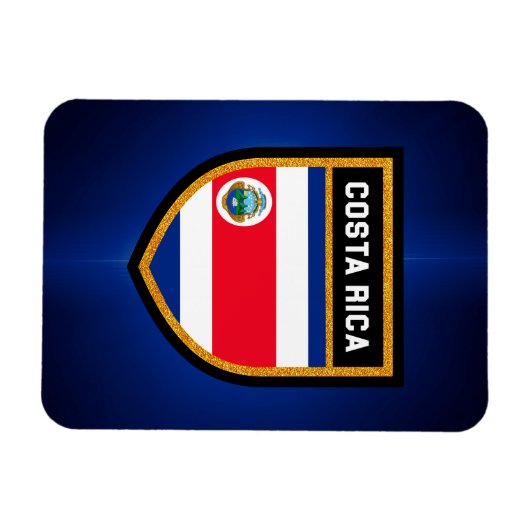 Costa Rica Flag Magneet (Horizontaal)