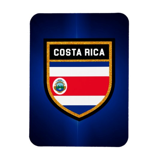 Costa Rica Flag Magneet (Verticaal)