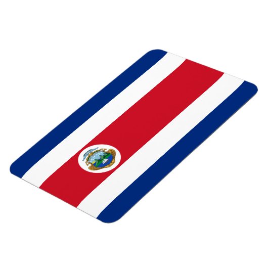 Costa Rica Flag Magneet (Linkerzijde)