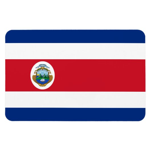 Costa Rica Flag Magneet (Horizontaal)