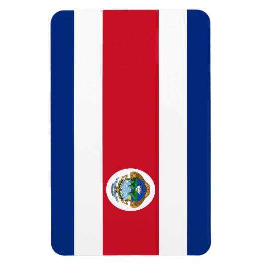 Costa Rica Flag Magneet (Verticaal)