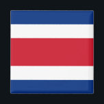 Costa Rica Flag Magneet<br><div class="desc">wereldwijde vlaggenproducten - Je kunt je eigen tekst toevoegen.</div>