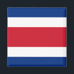 Costa Rica Flag Magneet<br><div class="desc">wereldwijde vlaggenproducten - Je kunt je eigen tekst toevoegen.</div>