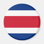 Costa Rica Flag Magnet (Voorkant)