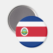 Costa Rica Flag Magnet (Voorkant / Achterkant)