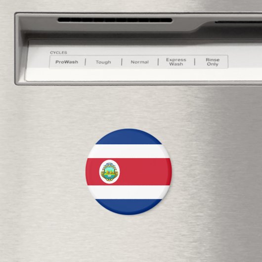 Costa Rica Flag Magnet (Insitu (Vaatwasser))