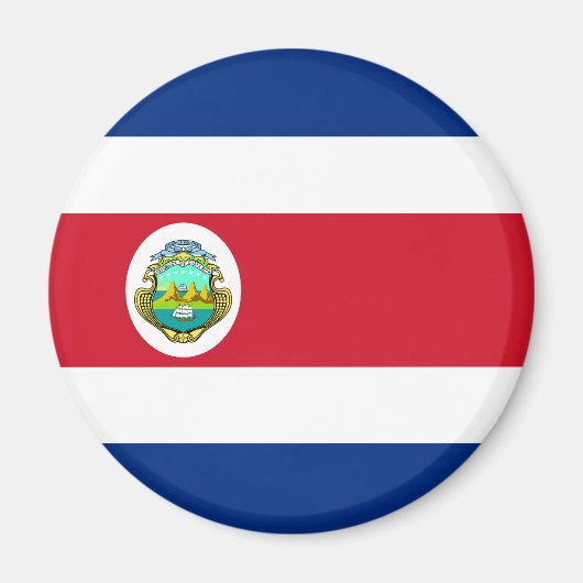 Costa Rica Flag Magnet (Voorkant)