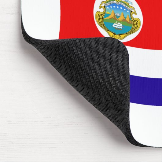 Costa Rica Flag Mousepad Muismat (Hoek)