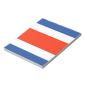Costa Rica Flag Notitieblok (Linkerzijde)