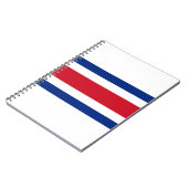 Costa Rica Flag Notitieboek (Linkerzijde)